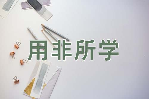 成语用非所学