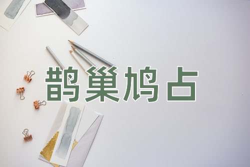 成语鹊巢鸠占